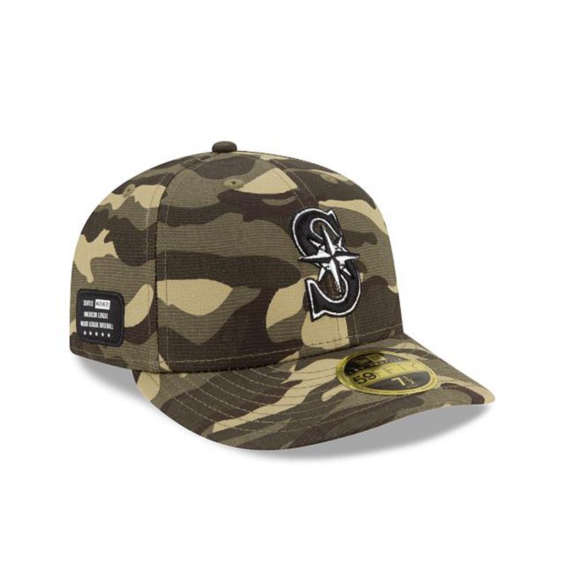 MLB Seattle Mariners Armed Forces Weekend Low Profile 59Fifty Fitted (SIC8980) - Green New Era Caps